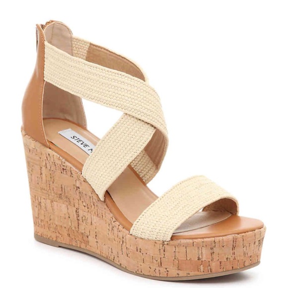 steve madden raffia wedge